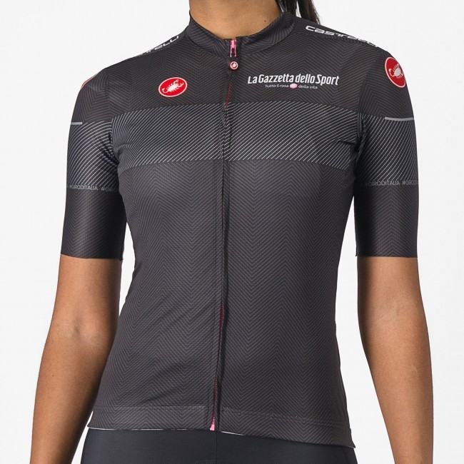 Abbigliamento donna Maglia nera Giro d'Italia 2024 Competizione Abbigliamento donna Maglia nera Giro d'Italia 2024 Competizione