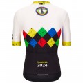 Abbigliamento uomo Santini UCI Gravel World Championship Fiandre 2024 Maglia-Nero