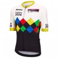 Abbigliamento uomo Santini UCI Gravel World Championship Fiandre 2024 Maglia-Nero