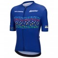Abbigliamento uomo Zurigo 2024 Maglia Santini UCI Masters World Champion-Blu