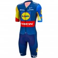 Abbigliamento Uomo Santini Lidl Trek 2024 Team Original Tuta Intera Abbigliamento Uomo Santini Lidl Trek 2024 Team Original Tuta Intera