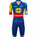 Abbigliamento Uomo Santini Lidl Trek 2024 Team Original Tuta Intera Abbigliamento Uomo Santini Lidl Trek 2024 Team Original Tuta Intera
