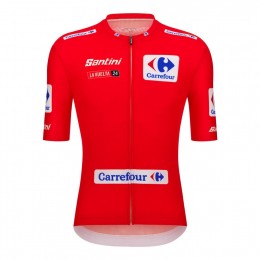Abbigliamento Uomo Santini Vuelta Espana Maglia Rossa 2024