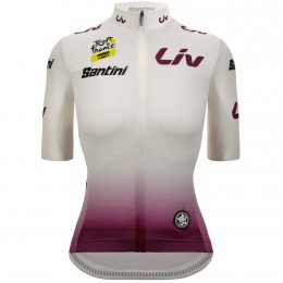 Abbigliamento Donna Tour de France 2024 Fan Line Maglia Bianca Donna