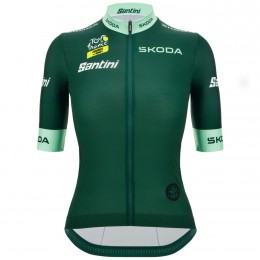 Abbigliamento Donna Tour de France 2024 Fan Line Maglia Verde Donna