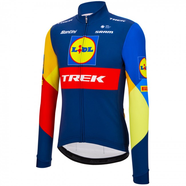 Maglia Santini Lidl Trek 2024 da uomo a maniche lunghe Maglia Santini Lidl Trek 2024 da uomo a maniche lunghe