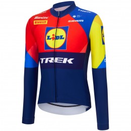 Abbigliamento Uomo Maglia a Manica Lunga Santini Lidl Trek 2025