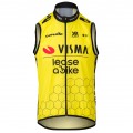 Abbigliamento uomo Gilet Team Visma Lease a Bike Gilet antivento 2025