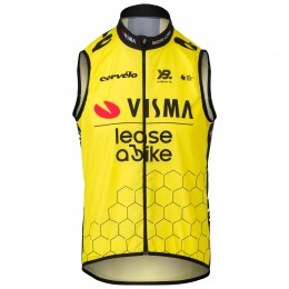 Abbigliamento uomo Gilet Team Visma Lease a Bike Gilet antivento 2025