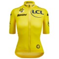 Abbigliamento donna: Maglia gialla da donna-Linea Fan Tour de France 2025 Abbigliamento donna: Maglia gialla da donna-Linea Fan Tour de France 2025