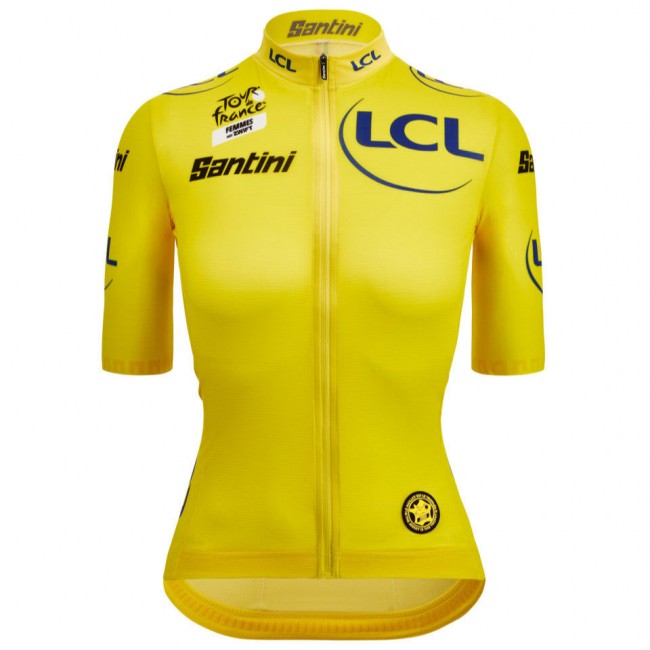 Abbigliamento donna: Maglia gialla da donna-Linea Fan Tour de France 2025 Abbigliamento donna: Maglia gialla da donna-Linea Fan Tour de France 2025