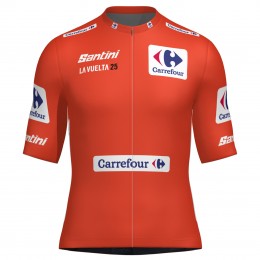 Abbigliamento uomo Maglia Santini Vuelta España 2025 rossa
