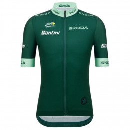Maglia Santini Green Tour de France 2025 Fan Line da uomo