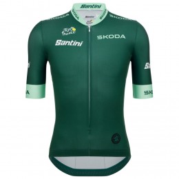 Maglia ufficiale Santini Green Tour de France 2025 da uomo