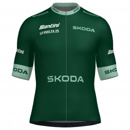 Abbigliamento Uomo Maglia Verde Santini Vuelta Espana 2025