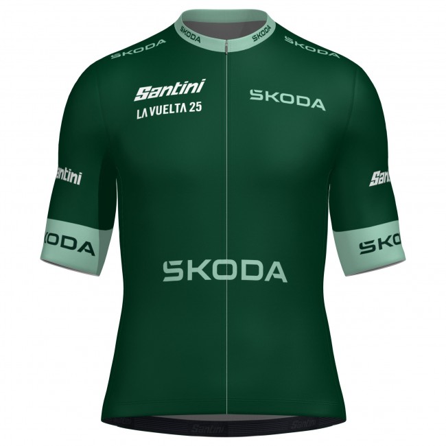 Abbigliamento Uomo Maglia Verde Santini Vuelta Espana 2025 Abbigliamento Uomo Maglia Verde Santini Vuelta Espana 2025