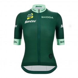 Abbigliamento donna: Maglia verde da donna-Linea Fan Tour de France 2025