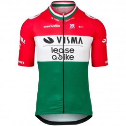 Abbigliamento Uomo Maglia Team Visma Lease a Bike 2025-Campione Ungherese