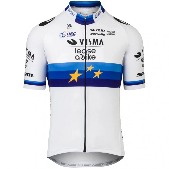 Maglia da uomo Team Visma Lease a Bike 2025-Campione Europeo Maglia da uomo Team Visma Lease a Bike 2025-Campione Europeo