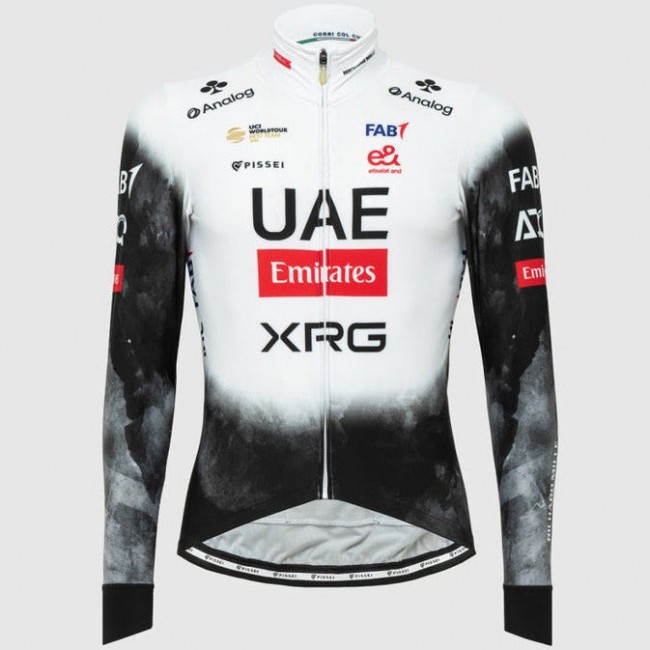 Abbigliamento uomo Maglia a maniche lunghe Pissei UAE Team Emirates 2025 Abbigliamento uomo Maglia a maniche lunghe Pissei UAE Team Emirates 2025