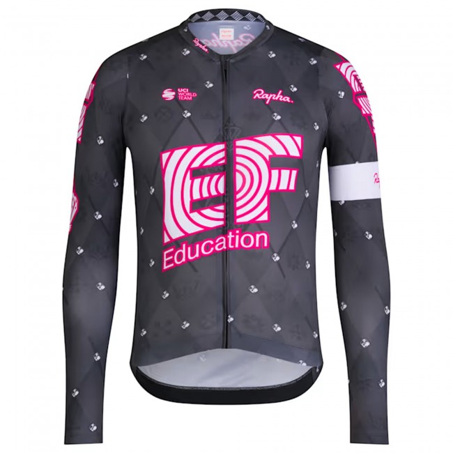 Abbigliamento Uomo Maglia a Manica Lunga Rapha EF Education EasyPost 2025 Abbigliamento Uomo Maglia a Manica Lunga Rapha EF Education EasyPost 2025