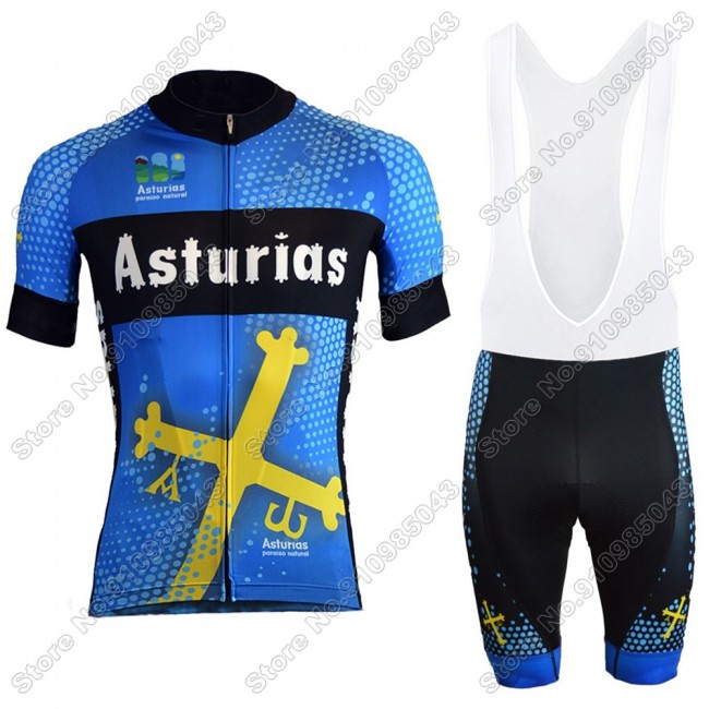 Asturias 2021 abbigliamento Ciclismo Completo Maglia Ciclismo Corta e Salopette 1497-KFV Asturias 2021 abbigliamento Ciclismo Completo Maglia Ciclismo Corta e Salopette 1497-KFV