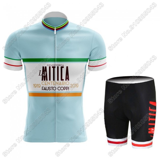 Set La Mitica Fausto Coppi 2021 abbigliamento Ciclismo Completo Maglia Ciclismo Corta e Salopette 7743-QXB Set La Mitica Fausto Coppi 2021 abbigliamento Ciclismo Completo Maglia Ciclismo Corta e Salopette 7743-QXB