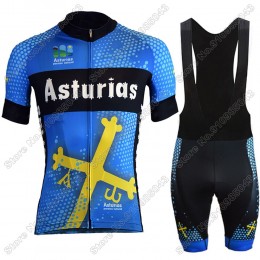Asturias 2021 abbigliamento Ciclismo Completo Maglia Ciclismo Corta e Salopette 7615-BOD