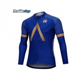 2018 AQUA BLUE SPORT blu Maglia Ciclismo Manica Lunga 87291JC