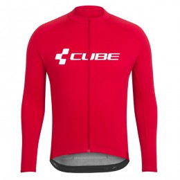 2018 Cube rosso Maglia Ciclismo Manica Lunga 36475YM