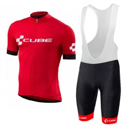 2018 Cube rosso abbigliamento Ciclismo Completo Maglia Ciclismo Corta e Salopette 78056HA