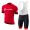 2018 Cube rosso abbigliamento Ciclismo Completo Maglia Ciclismo Corta e Salopette 78056HA