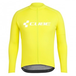 2018 Cube jaune Maglia Ciclismo Manica Lunga 88083UG