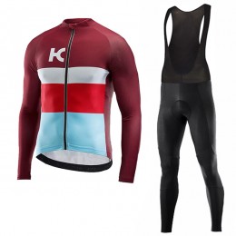 2018 Katusha rosso Abbigliamento Ciclismo Maglia Ciclismo Manica Lunga e Salopette Lunga 98770CY