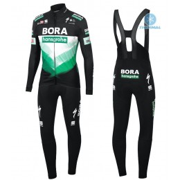 Completo Ciclismo 2020 Bora Pro Squadre thermique Maglia Ciclismo Manica Lunga e Salopette Lunga