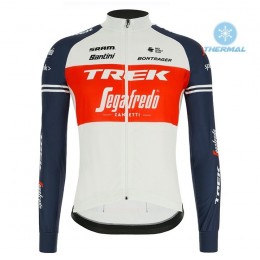 Completo Ciclismo 2020 Trek Segafredo Usine Racing bianca-rosso Squadre thermique Maglia Ciclismo Manica Lunga