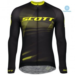 Completo Ciclismo 2020 Scott RC Pro nero-giallo Squadre thermique Maglia Ciclismo Manica Lunga