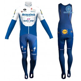Completo Ciclismo 2020 Quick-Step Squadre thermique Maglia Ciclismo Manica Lunga e Salopette Lunga