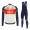 Completo Ciclismo 2020 Trek Segafredo Usine Racing bianca-rosso Squadre thermique Maglia Ciclismo Manica Lunga e Salopette Lunga