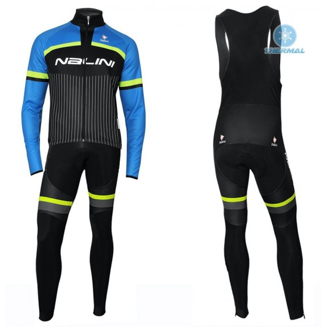 Completo Ciclismo 2020 Nalini Thebe nero-blu Squadre thermique Maglia Ciclismo Manica Lunga e Salopette Lunga Completo Ciclismo 2020 Nalini Thebe nero-blu Squadre thermique Maglia Ciclismo Manica Lunga e Salopette Lunga