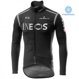 Completo Ciclismo 2020 INEOS nero Squadre thermique Maglia Ciclismo Manica Lunga
