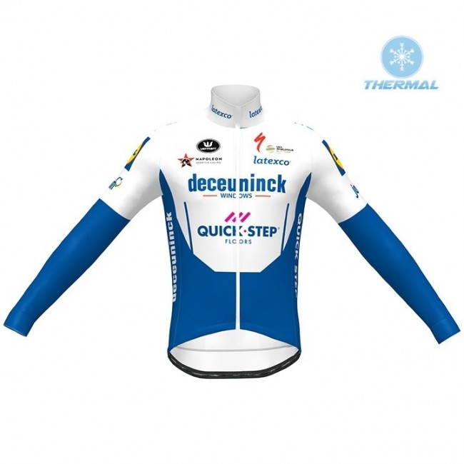Completo Ciclismo 2020 Quick-Step Squadre thermique Maglia Ciclismo Manica Lunga Completo Ciclismo 2020 Quick-Step Squadre thermique Maglia Ciclismo Manica Lunga
