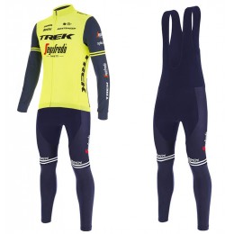 Completo Ciclismo 2020 Trek Segafredo Usine Racing giallo Squadre Maglia Ciclismo Manica Lunga e Salopette