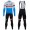 Completo Ciclismo 2020 CUBE blu Pro Squadre Maglia Ciclismo Manica Lunga e Salopette