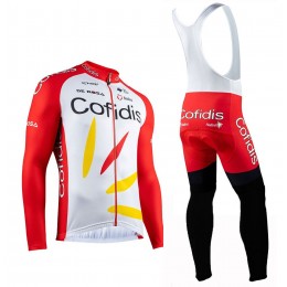 Completo Ciclismo 2020 Cofidis Pro Squadre Maglia Ciclismo Manica Lunga e Salopette