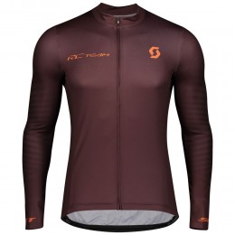 Completo Ciclismo 2020 Scott RC 1.0 Claret Squadre Maglia Ciclismo Manica Lunga