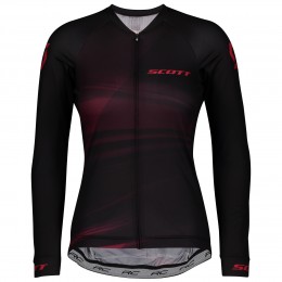 Completo Ciclismo 2020 Scott RC Pro nero-rosso Donna Squadre Maglia Ciclismo Manica Lunga
