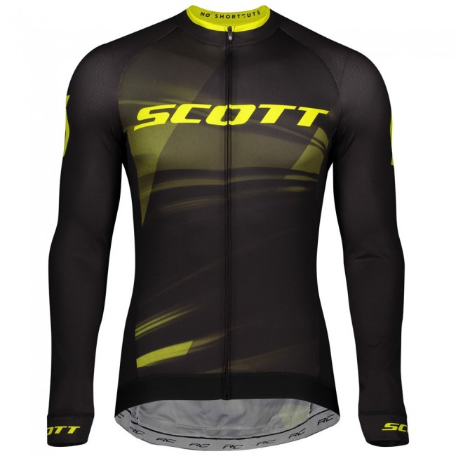 Completo Ciclismo 2020 Scott RC Pro nero-giallo Squadre Maglia Ciclismo Manica Lunga Completo Ciclismo 2020 Scott RC Pro nero-giallo Squadre Maglia Ciclismo Manica Lunga