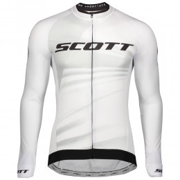 Completo Ciclismo 2020 Scott RC Pro bianca Squadre Maglia Ciclismo Manica Lunga
