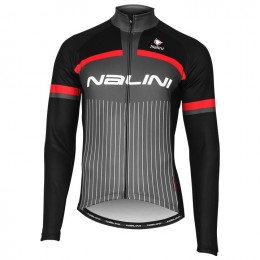 Completo Ciclismo 2020 Nalini Thebe nero-rosso Squadre Maglia Ciclismo Manica Lunga